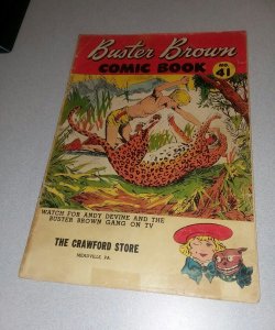 Buster Brown Comics #41 shoe company 1955 Andy Devine Froggy crandall art