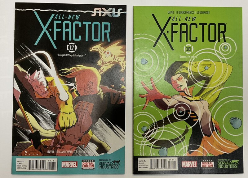 MARVEL ALL NEW X FACTOR 1-18 COMIC BOOK SET