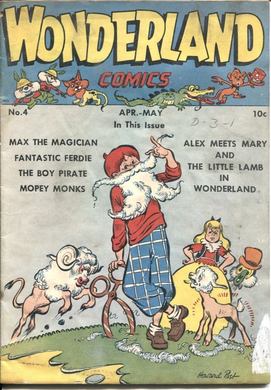 Wonderland #4--1946- Alex in Wonderland- Howard Post---MAX THE MAGICIAN--BOY ...