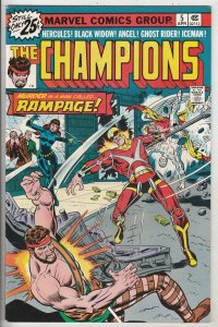 Champions, The #5 (Apr-76) 50% BEANTOWN NM- G Rider, B. Widow. Angel 1st Rampage