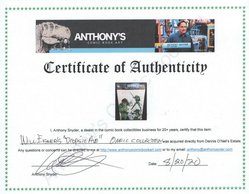 Will Eisner The Neighborhood Dropside Avenue (NM) Dennis O'Neil File Copy