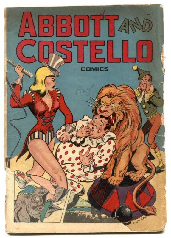 Abbott and Costello #4 1948- whipping cover- G-