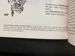 VAUGHN BODE RARE AND WELL DONE SKETCHBOOK VF