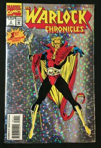 WARLOCK CHRONICLES #1 VF-NM SIGNED BY TOM RANEY AND JIM STARLIN (RED) INSIDE