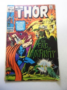 Thor #188 (1971) GD Condition 1 3/4 cumulative spine split, moisture stains