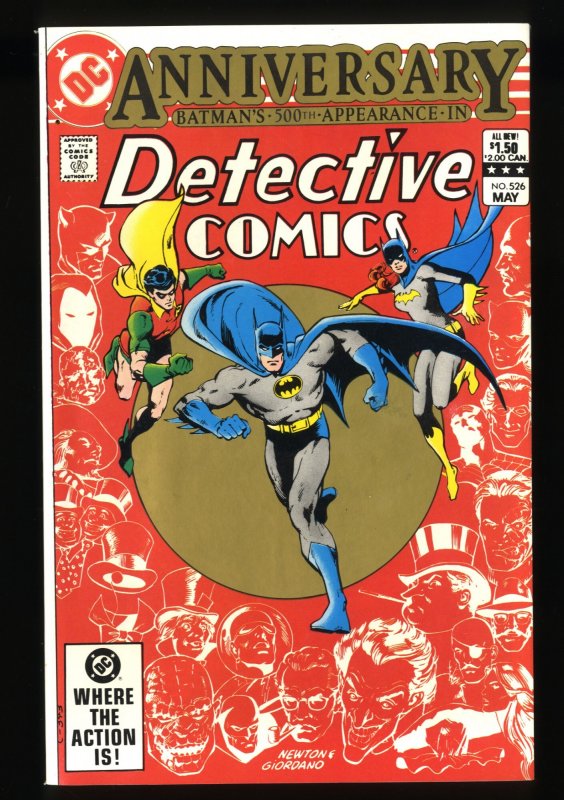 Detective Comics #526 NM+ 9.6 Batman 500th Appearance and Anniversary Issue!