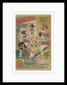 1979 Marvel Comics Merchandise Framed 11x14 ORIGINAL Vintage Advertisement