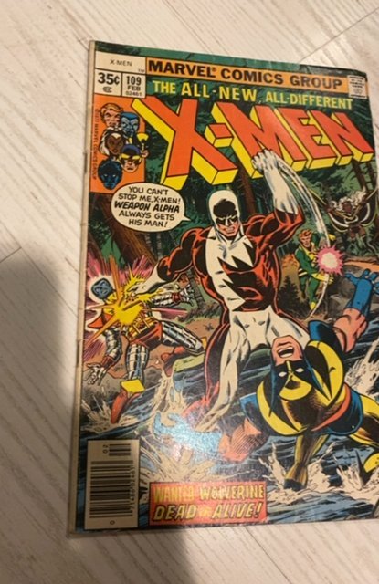 The X-Men #109 (1978)first weapons -vindicator vs wolverine