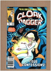Cloak and Dagger #4 Newsstand Marvel Comics 1983 Bill Mantlo VF 8.0 