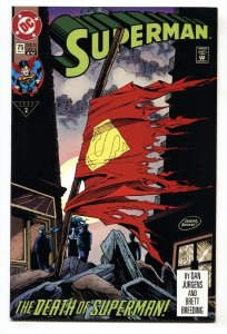 SUPERMAN #75-DEATH OF SUPERMAN- nm- -4th print