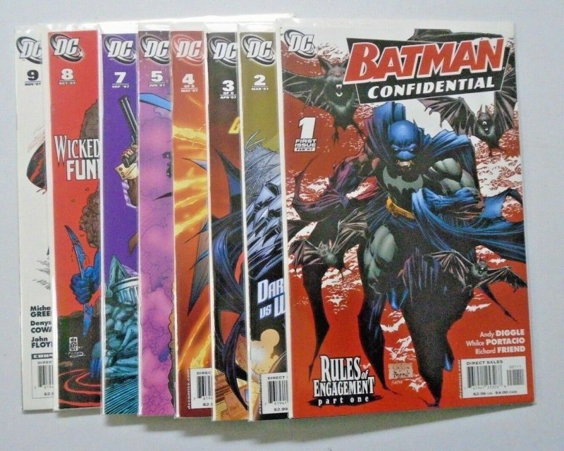 Batman Confidential comic lot:#1-9 8.0 VF (2006) 