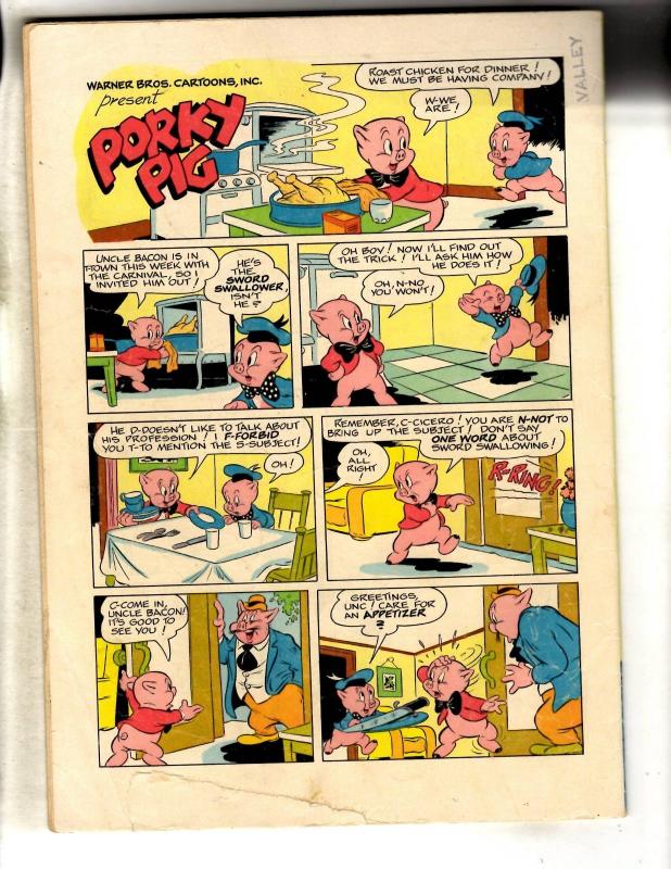 Four Color # 226 FN/VF Dell Golden Age Comic Book Porky Pig Spoofy Spook JL18