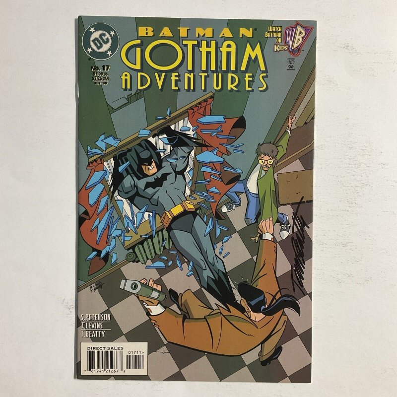 Batman Gotham Adventures 17 1999 Signed by Terry Beatty DC Comics NM near mint