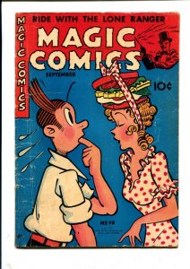Magic Comics #98 - Joe Musial Cover / Lone Ranger / Popeye (2.0/2.5) 1947