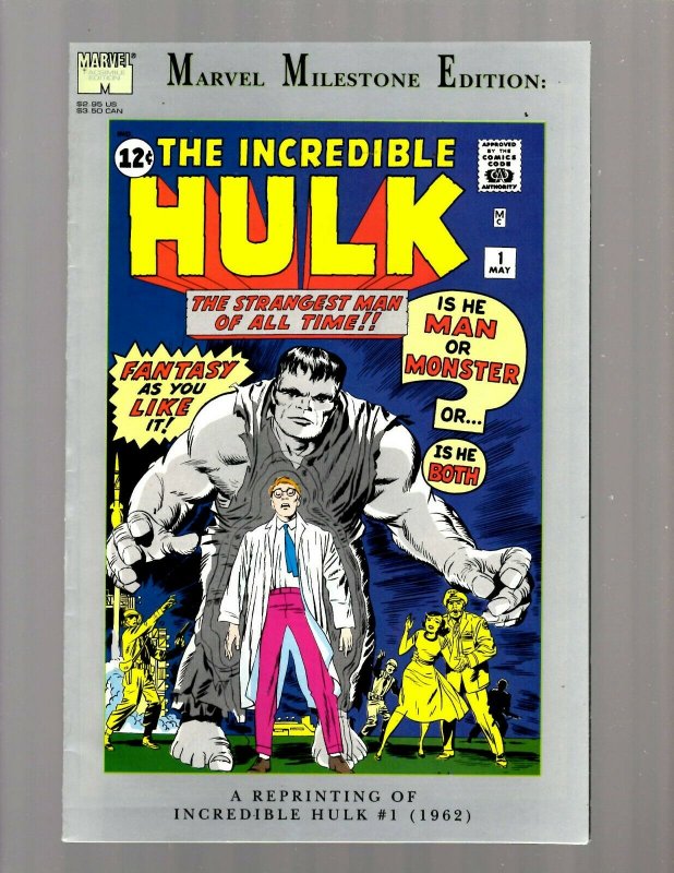 The Incredible Hulk # 1 REPRINT Marvel Comic Book Milestone Edition VF JK7