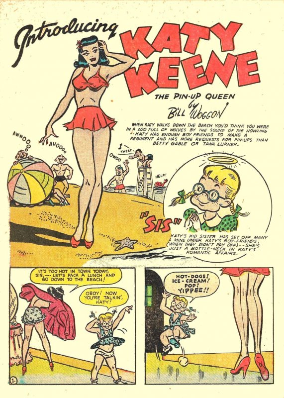 WILBUR COMICS #5 (Summer 1945) 5.5 FN- 1st Appearance of KATY KEENE! Teen Humor!