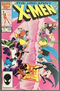 Uncanny X-Men #208 (1986, Marvel) VF/NM