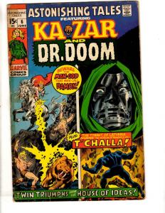 Astonishing Tales # 6 VG Marvel Comic Book Feat. Ka-Zar Zabu Dr. Doom FF RH1