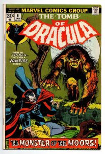 Tomb of Dracula #6 - Neal Adams Cover - Horror - vampire - 1973 - FN