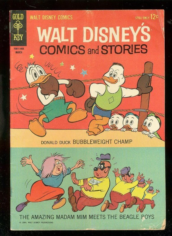 WALT DISNEY'S COMICS AND STORIES #282 1964-DONALD DUCK G