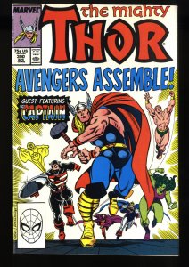 Thor #390 NM 9.4 Captain America Wields Thor's Hammer!