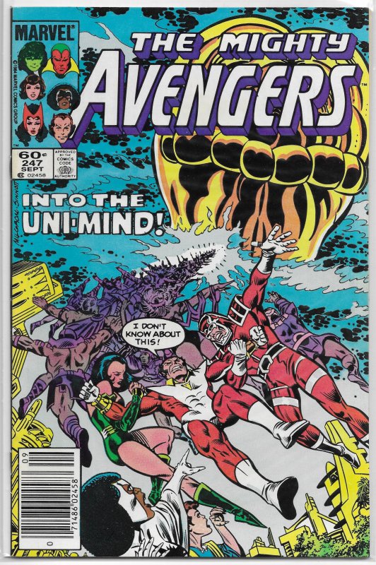 Avengers   vol. 1   #247 FN Stern/Milgrom/Infantino, Eternals, She-Hulk