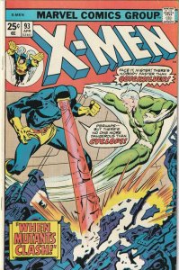 X-Men # 93 VF/NM Marvel 1975 Last Reprint Issue Before New Team [G3]