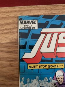 Justice #26 1988 New Universe Lee Weeks Marvel Comics bagged boarded 24885210965