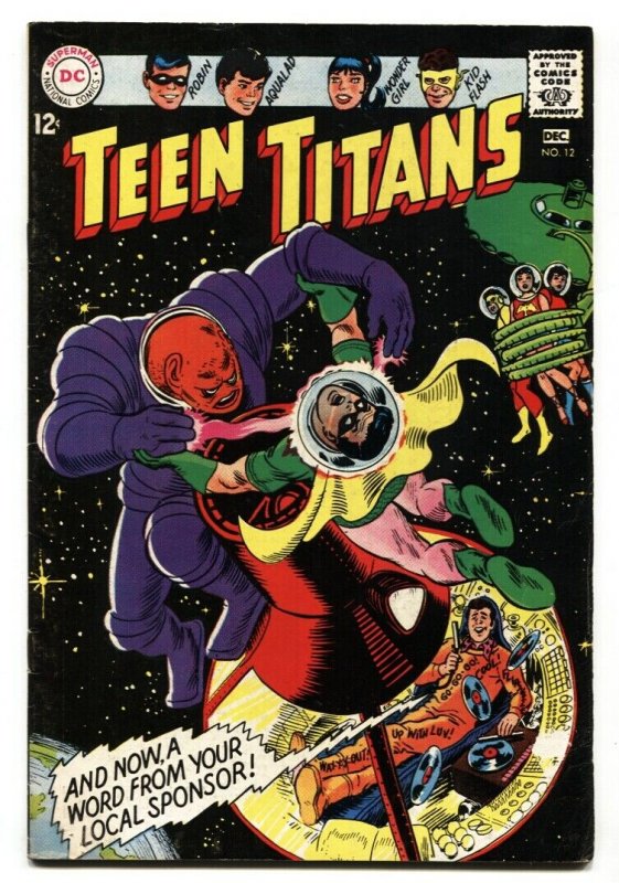 TEEN TITANS #12-1968-DC-Kid Flash-Wonder Girl-Robin-comic book