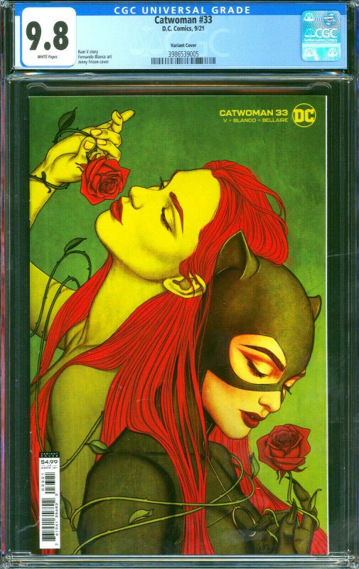 Catwoman #33 Jenny Frison Variant DC Comics 2021 CGC 9.8  