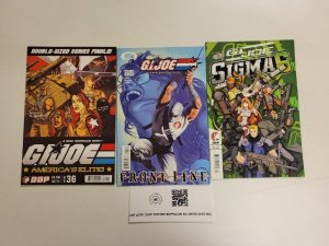 3 GI Joe DDP Comic Books #1 4 36 Sigma 6 Front Line Double-Sized 48 TJ28