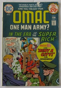 Omac #2 (Nov-Dec 1974, DC), G condition (2.0), Jack Kirby story/art/cover