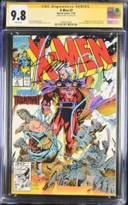 X-Men #2 1991 Marvel Comics CGC 9.8 SS Signed Jim Lee White Pages 009