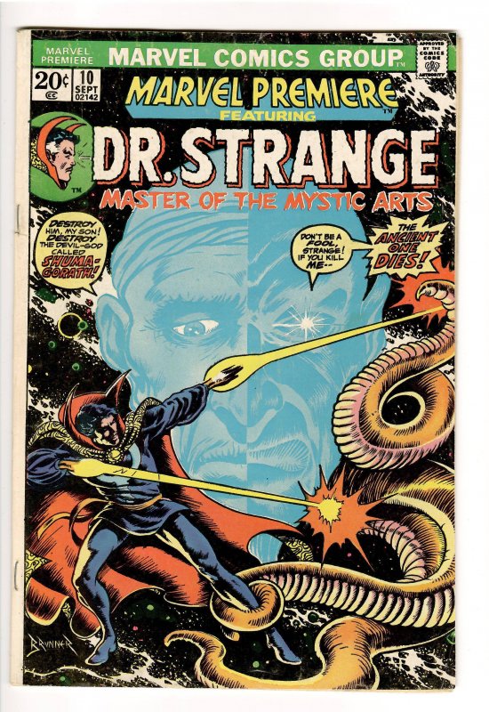 MARVEL PREMIERE #10VG/F 5.0 (1973);1st APP.SHUMA-GORATH!DR.STRANGE 2! MARCH 2022