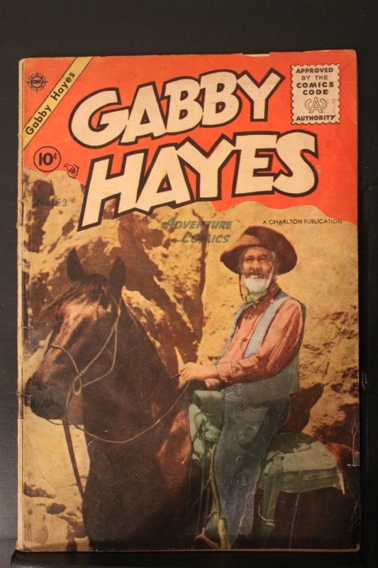 Gabby Hayes #53 (1955) Mid-Grade FN Photo Cover rare not in guide!