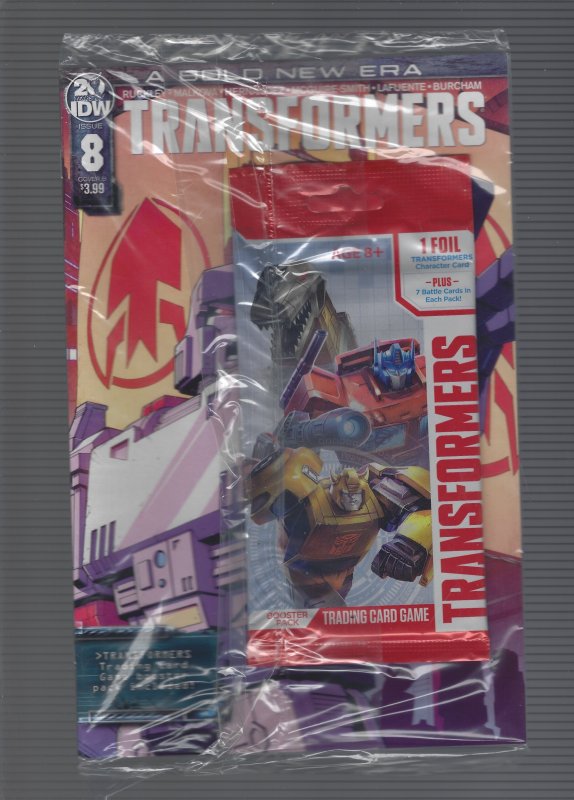 Transformers #8 Cover B Comes with Trading game cards