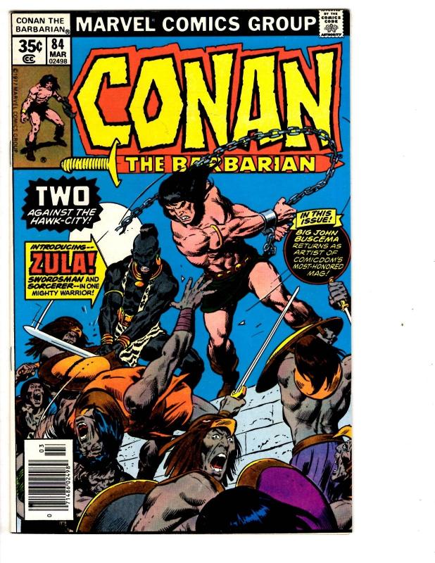 5 Conan the Barbarian Marvel Comic Books # 80 81 82 83 84 Thomas Buscema CB4