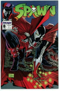Spawn #8 (1992) - 7.0 FN/VF *In Heaven/Spiderman Homage Cover*