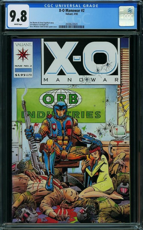 X-O Manowar #2 (1992) CGC 9.8 NM/MT