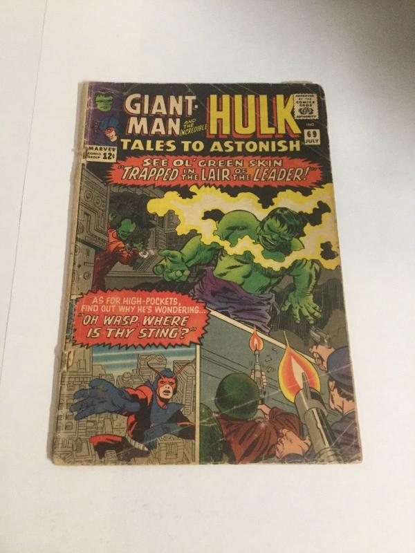 Tales To Astonish 69 Gd Good 2.0 Cover Detached Marvel Comics Silver Age