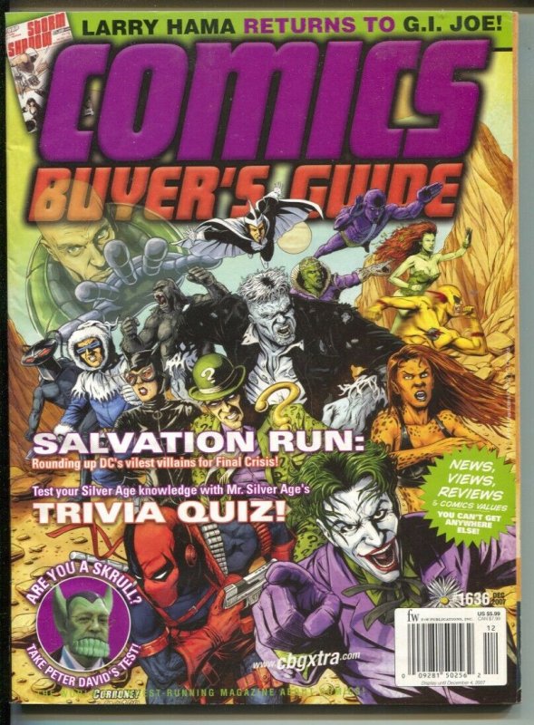 Comics Buyer's Guide #1636 2007-Joker & DC characters-comic info & price guid...