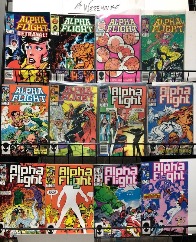 ALPHA FLIGHT 8 (March 1984)-125 (October 1993)  68 DIFF Byrne, Mantlo, Jim Lee+