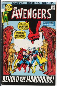 The Avengers #94 (1971) The Avengers [Key Issue]