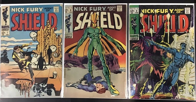 Nick Fury Agent of SHIELD #1-18 Jim Steranko Marvel 1968 Silver Age  