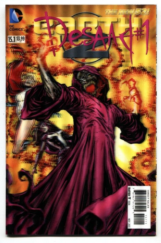 Earth 2-#15.1-Desaad-#1-3-D Variant-New 52-NM