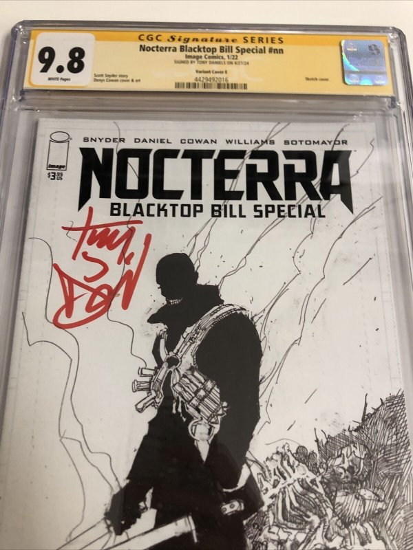 Nocterra Blacktop Bill Special (2022) # nn (CGC 9.8 SS) Signed Tony Daniels