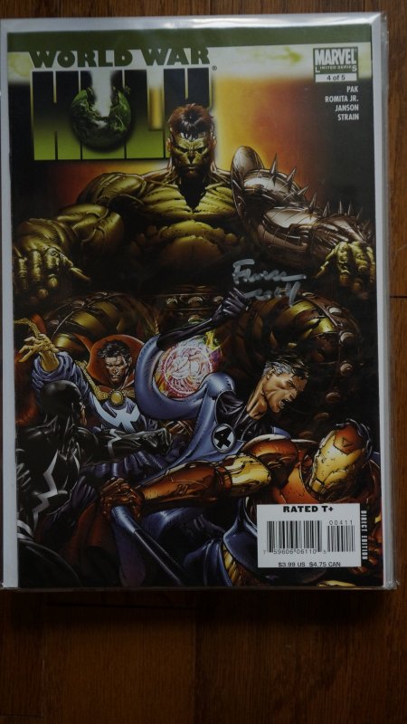 World War Hulk Set #s 1-5 Signed by David Finch (2007)