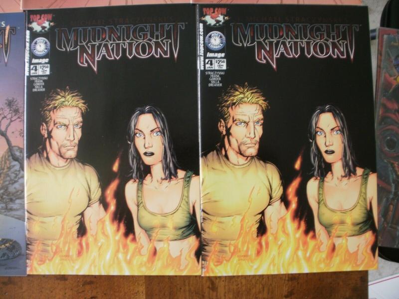 8 Top Cow image MIDNIGHT NATION Comic: #1 #2 (3) #3 (2) #4 (2) (2000 2001)