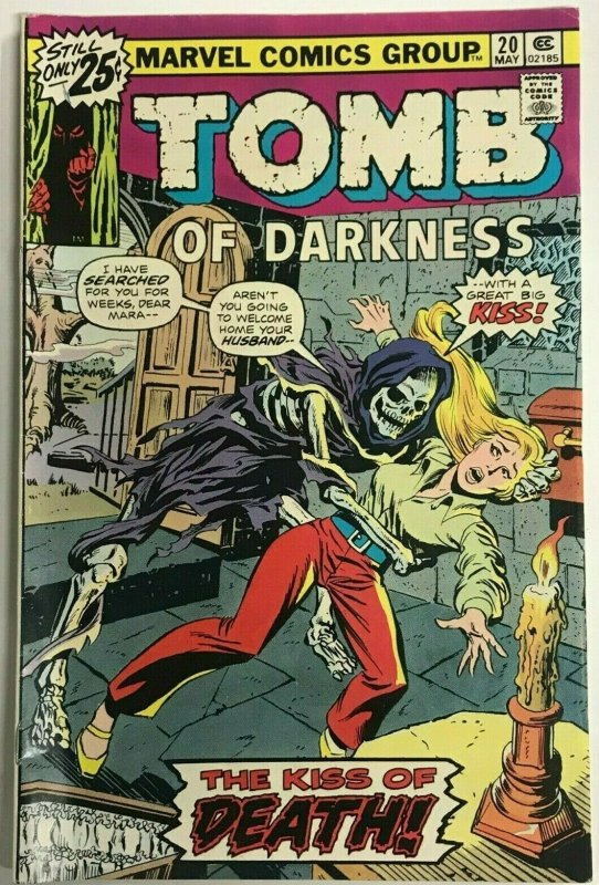 TOMB OF DARKNESS#20 FN/VF 1975 MARVEL BRONZE AGE COMICS