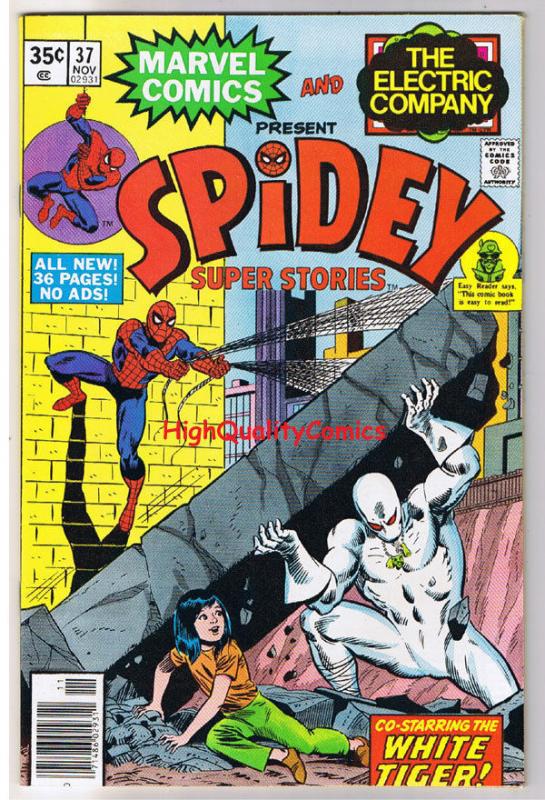 SPIDEY SUPER STORIES 37, VF+/NM, Spider-man, Slum, 1974, more in store